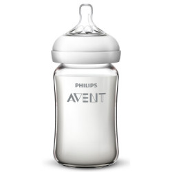 AVENT 新安怡 宽口径自然顺畅玻璃奶瓶 240ml *2件