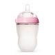 可么多么（como tomo）奶瓶婴儿全硅胶宽口径奶瓶粉色 250ml 原装进口 防胀气 易清洗 *2件