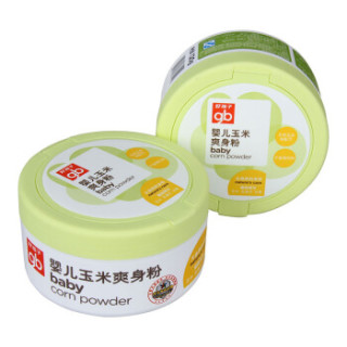 gb好孩子 婴儿玉米爽身粉 120g 盒装(两种包装随机发货) 玉米爽身粉 2