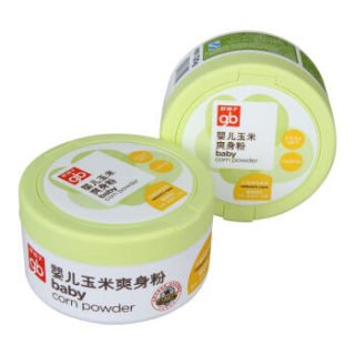 gb好孩子 婴儿玉米爽身粉 120g 盒装(两种包装随机发货) 玉米爽身粉 2