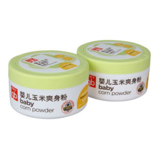 gb好孩子 婴儿玉米爽身粉 120g 盒装(两种包装随机发货) 玉米爽身粉 2