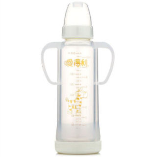 IVORY 爱得利 晶钻系列 标准口径玻璃奶瓶 240ml