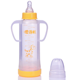 IVORY 爱得利 晶钻系列 标准口径玻璃奶瓶 240ml