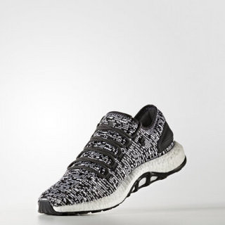 adidas 阿迪达斯 pureboost 2.0 男子跑鞋 1号黑色/亮白 44