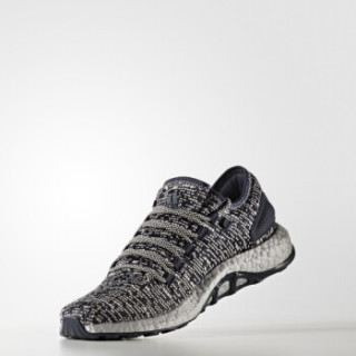 adidas 阿迪达斯 pureboost 2.0 男子跑鞋 传奇水墨蓝/浅棕/银金属 40