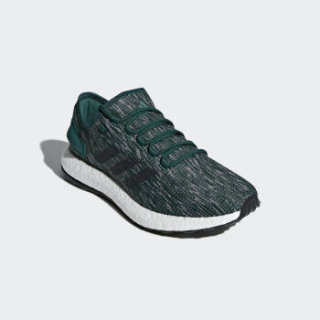 adidas 阿迪达斯 pureboost 2.0 男子跑鞋 森林绿/三度灰/碳黑 41