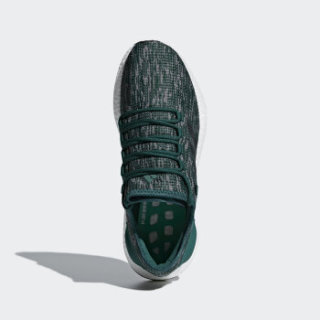 adidas 阿迪达斯 pureboost 2.0 男子跑鞋 森林绿/三度灰/碳黑 44