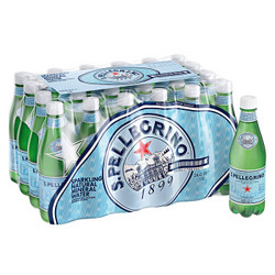 San Pellegrino 圣培露 含气天然矿泉水 塑料瓶装 500ml*24瓶