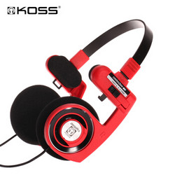 高斯 KOSS PORTA PRO Red 头戴式便携超重低音耳机 中国红