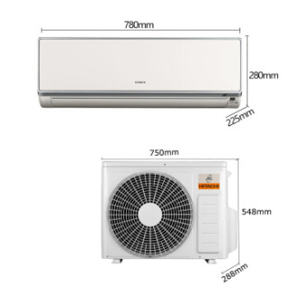 HITACH 日立 RAS/C-35FVY 壁挂式冷暖 全直流变频挂机空调 大1.5匹 B爵金