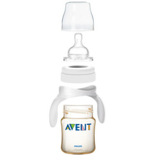 AVENT 新安怡 经典系列 SCF660/19 宽口径带把手奶瓶 125ml