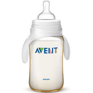 AVENT 新安怡 经典系列 SCF666/19 宽口径带把手奶瓶 330ml