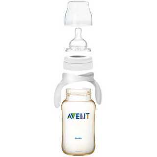 AVENT 新安怡 经典系列 SCF666/19 宽口径带把手奶瓶 330ml