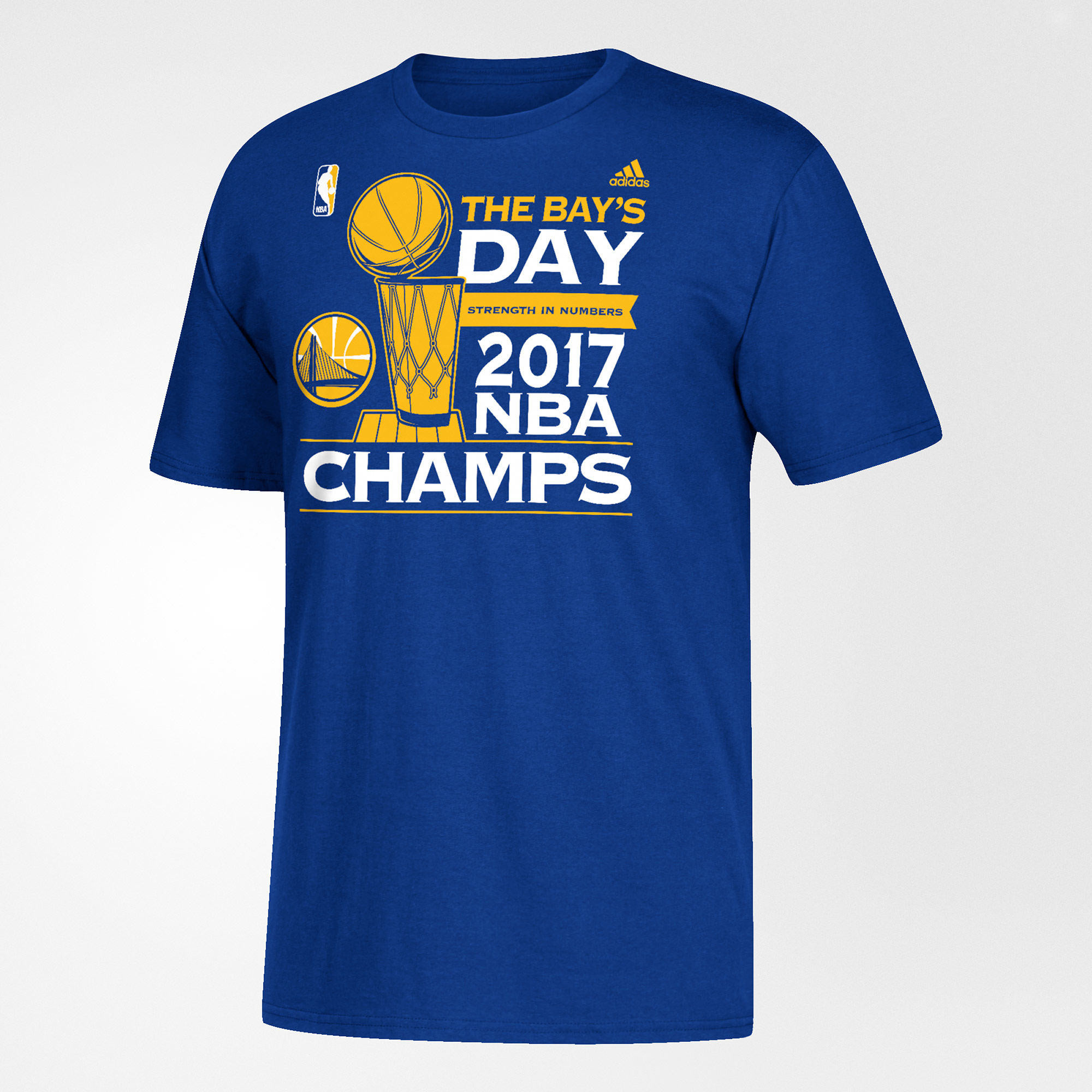 凑单品:adidas 阿迪达斯 warriors bays day tee 金州勇士纪念冠军