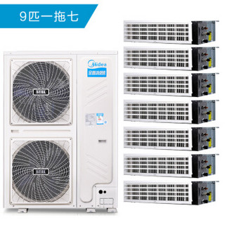 Midea 美的 变频一级能效 多联风管机空调 家用中央空调  5P及以上 一拖七