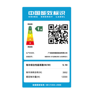 Midea 美的 变频一级能效 多联风管机空调 家用中央空调 5P及以上 一拖三