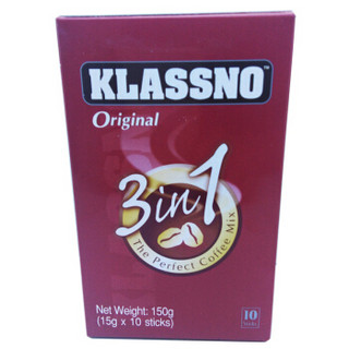 Klassno 卡司诺 原味3合1即溶咖啡 150g 盒装