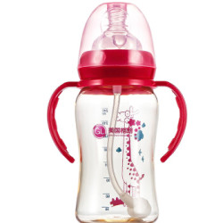 GL 格朗 宽口径 带手柄PPSU奶瓶240ML N-4 *4件