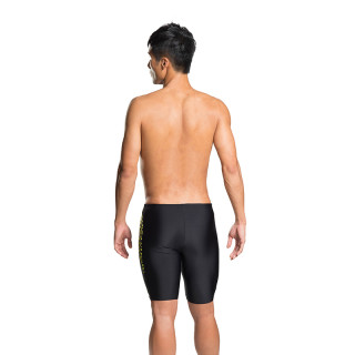 speedo 速比涛 810886 亮色字母印花男子平角及膝泳裤 黑色 38