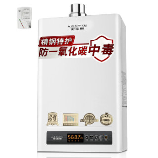 A.O.SMITH 史密斯 D6系列 JSQ24-D6 强排式燃气热水器 天然气 12L