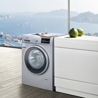 SIEMENS 西门子 XQG80-WD12G4C01W 滚筒洗衣机 8kg  银色