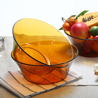 DURALEX 多莱斯 钢化玻璃 沙拉碗汤碗两只装  琥珀色 *3件