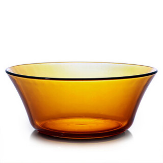 DURALEX 多莱斯 钢化玻璃 沙拉碗汤碗两只装  琥珀色