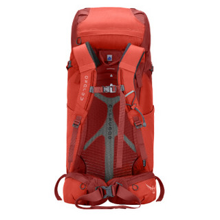 OSPREY 小鹰 Kestrel 徒步登山专业背包 38L 17款红色 M/L