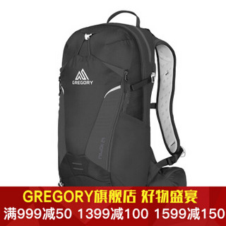 GREGORY 格里高利 MIWOK 男款户外徒步骑行双肩背包  风雪黑 18L