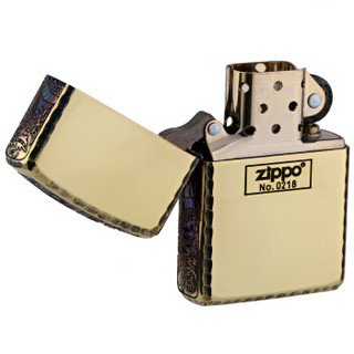 ZIPPO 之宝 ZBT-3-32 三面盘龙 煤油防风火机 镜面