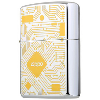 ZIPPO 之宝 ZBT-2-49 电路图 氧化镜面镀银浮雕 煤油防风火机 金色