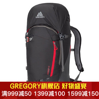 GREGORY 格里高利 TARGHEE 滑雪背包  巡黑色 45L S