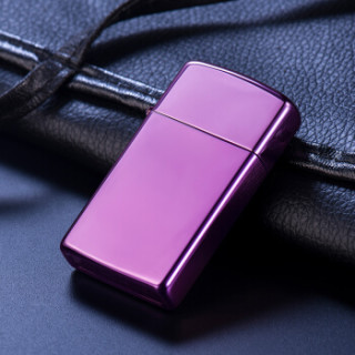 zippo 之宝 纤巧紫冰 pvd浸染 煤油防风火机 紫冰