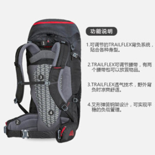GREGORY 格里高利 STOUT 男款户外登山包 橙色 45L