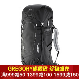 GREGORY 格里高利 DENALI 男士登山徒步大号双肩包 玄武岩黑色 75L L