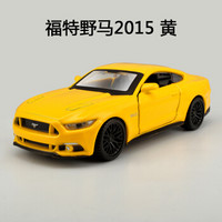 Maisto 美驰图 1:36 仿真回力汽车模型玩具 福特野马GT 黄色