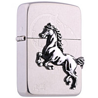 ZIPPO 之宝 1941复刻系列 ZBT-1-43 走马 仿古蚀刻徽章 煤油防风火机 银色