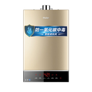 海尔(Haier)16升WH3主动防护系统 专为高层设计抗大风 智能水伺服  燃气热水器JSQ31-16WH3(12T)