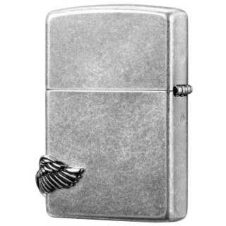 ZIPPO 之宝 ZBT-1-3 爱天使 蚀刻徽章 煤油防风火机 银色