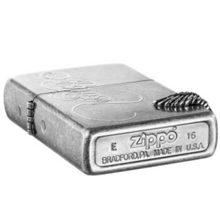 ZIPPO 之宝 ZBT-1-3 爱天使 蚀刻徽章 煤油防风火机 银色