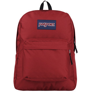 JANSPORT 杰斯伯 SuperBreak 纯色叛逆 学院风双肩 背包 T501 9FL/枣红