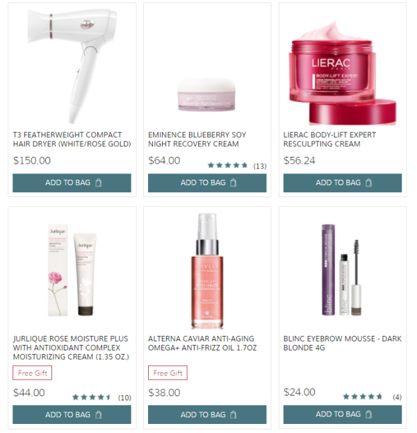 SkinCareRx 精选美妆个护、洗发护发专场(VICHY、Christophe Robin等)