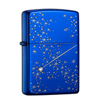 ZIPPO 之宝 ZBT-3-118 夜空中的星 镜面镀镍镀银填充 煤油防风火机
