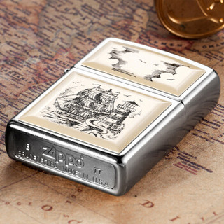 ZIPPO 之宝 29397 船与灯塔 煤油防风火机