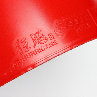 DHS 红双喜 狂飚3-50 乒乓球拍反胶套胶 黑色 37度 2.1mm