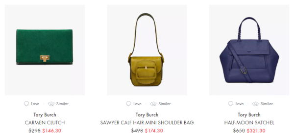 SPRING 精选TORY BURCH 汤丽柏琦 服饰鞋包促销