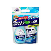 Biore 碧柔 U弱酸性 沐浴露 夏日凉感型 （530ml正装+380ml替换装）  *4件