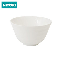 NITORI 轻量骨瓷系列 日式瓷碗 4.2英寸碗
