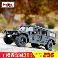 Maisto 美驰图 1:18 悍马 Hummer H1 仿真汽车模型 黑色
