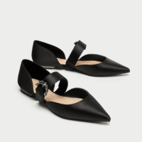ZARA 15818201040 女款芭蕾平底鞋